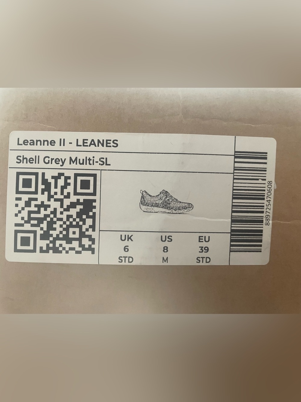 Hotter Leanne || Shell Grey sneakers - Picture 4 of 10